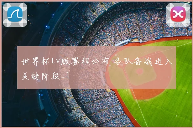 世界杯tv版赛程公布 各队备战进入关键阶段_1
